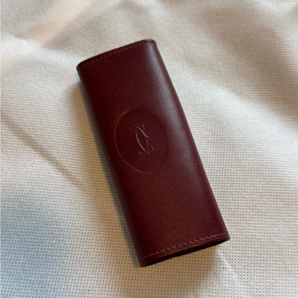 Cartier Red Leather Wallet Set - Picture 3 of 8
